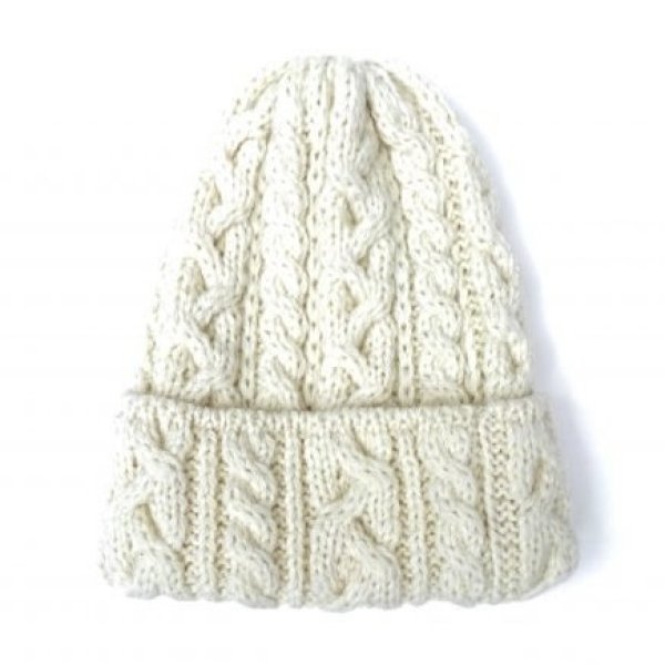 画像1: HIGHLAND 2000 (ハイランド 2000) 100%BRITISH WOOL BOBCAP アラン