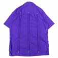 画像2: MY CUBAN STORE (マイキューバンストア) S/S GUAYABERA SHIRT パープル (2)
