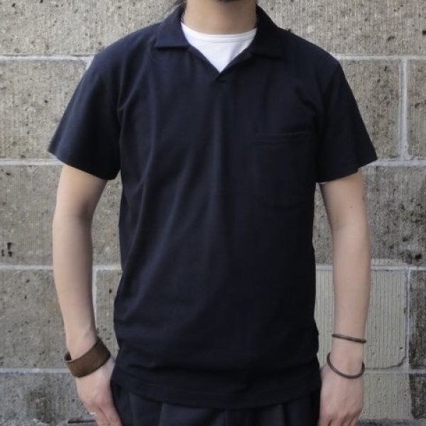 画像4: UNIVERSAL WORKS (ユニバーサルワークス) PIQUET SHIRTS FINE PIQUET ブラック