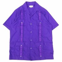 MY CUBAN STORE (マイキューバンストア) S/S GUAYABERA SHIRT パープル