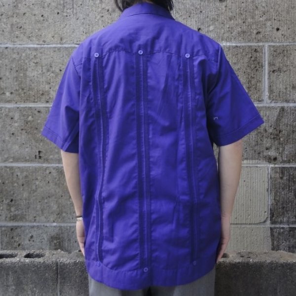 画像6: MY CUBAN STORE (マイキューバンストア) S/S GUAYABERA SHIRT パープル