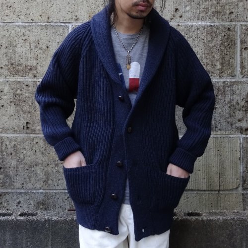 他の写真1: Mars Knitwear (マーズニットウェア) WILLIAM SHAWL COLLAR ネイビー