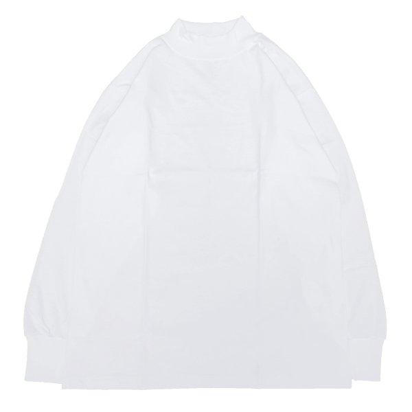 画像1: LIFEWEAR (ライフウェア) LONG SLEEVE MOCK NECK TEE ホワイト