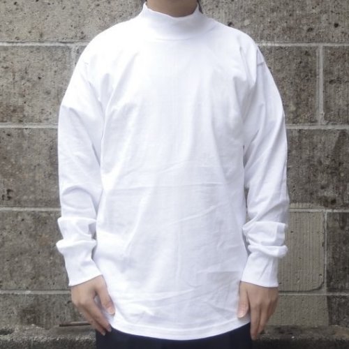 他の写真1: LIFEWEAR (ライフウェア) LONG SLEEVE MOCK NECK TEE ホワイト