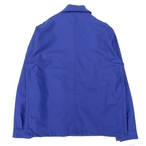 画像2: Le LABOUREUR (ルラブルール) VESTON COTTON SOLID ネイビー