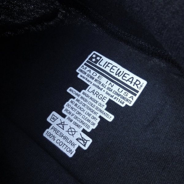 画像3: LIFEWEAR (ライフウェア) LONG SLEEVE MOCK NECK TEE ブラック