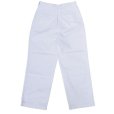 画像2: RICCARDO METHA (リカルドメッサ) 1TUCK WIDE PANTS DRAGON TWILL ホワイト (2)