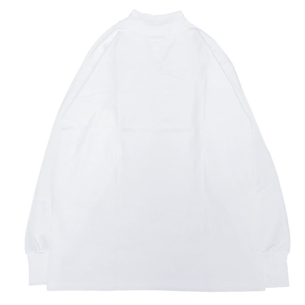 画像2: LIFEWEAR (ライフウェア) LONG SLEEVE MOCK NECK TEE ホワイト