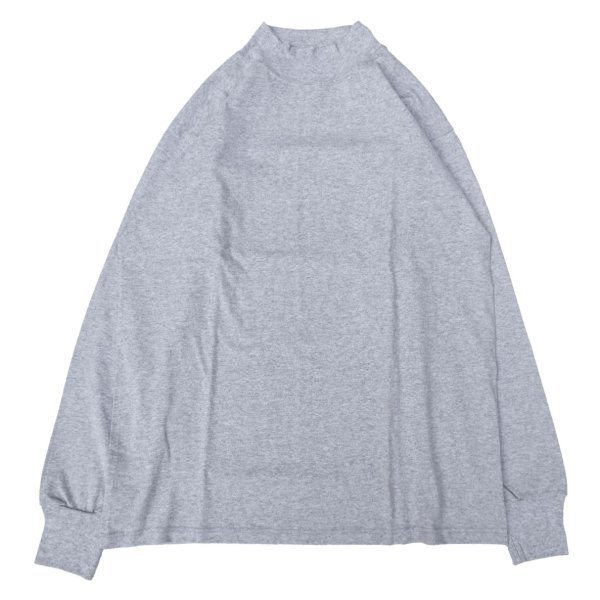 画像1: LIFEWEAR (ライフウェア) LONG SLEEVE MOCK NECK TEE アスレチックグレー