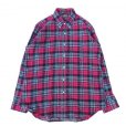 画像1: Deadstock 90's CLEVE (クリーブ) ライトフランネルシャツ D PLAID (1)