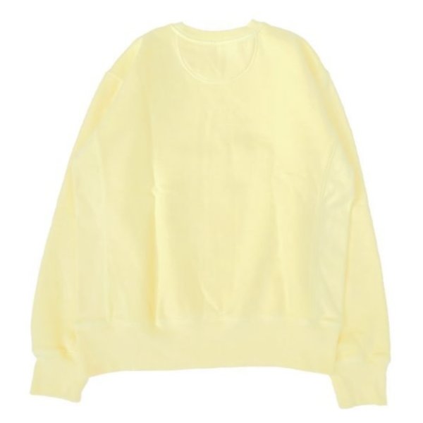 画像2: MADE BLANKS (メイドブランクス) VARSITY CREW NECK REACTIVE DYE イエロー