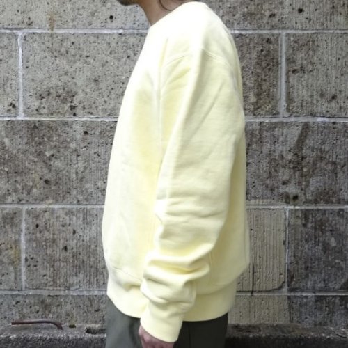他の写真2: MADE BLANKS (メイドブランクス) VARSITY CREW NECK REACTIVE DYE イエロー