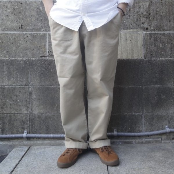 画像5: RICCARDO METHA (リカルドメッサ) 1TUCK WIDE TROUSERS ベージュ