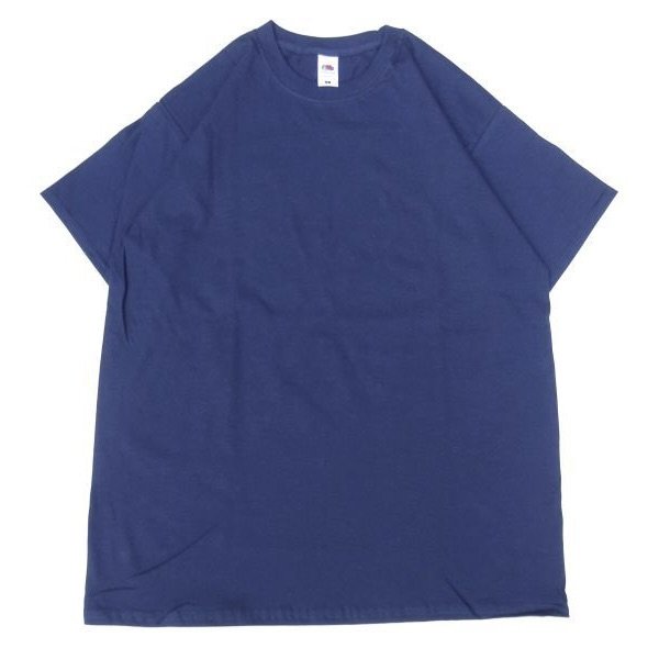 画像1: Deadstock EURO FRUIT OF THE LOOM TEE ネイビー