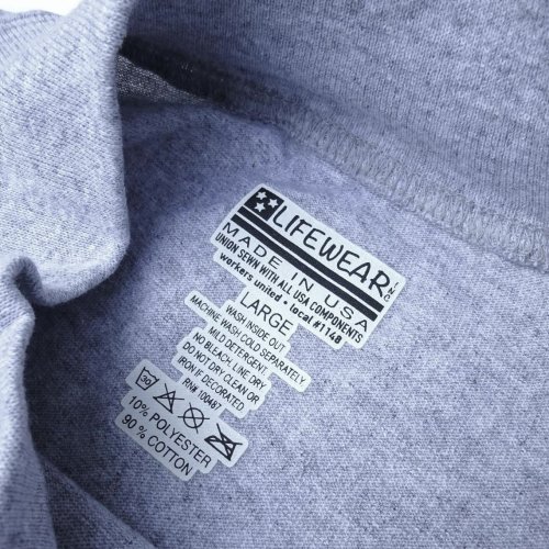 他の写真3: LIFEWEAR (ライフウェア) LONG SLEEVE MOCK NECK TEE アスレチックグレー