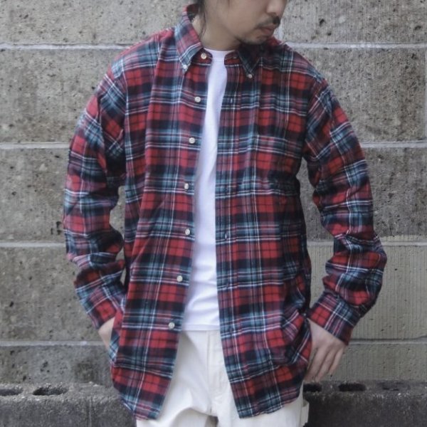 画像5: Deadstock 90's CLEVE (クリーブ) ライトフランネルシャツ D PLAID