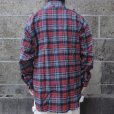 画像7: Deadstock 90's CLEVE (クリーブ) ライトフランネルシャツ D PLAID