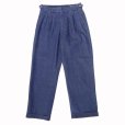 画像4: RICCARDO METHA (リカルドメッサ) 2TUCK BELTLESS TROUSERS デニム ウォッシュ