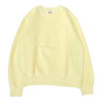 MADE BLANKS (メイドブランクス) VARSITY CREW NECK REACTIVE DYE イエロー