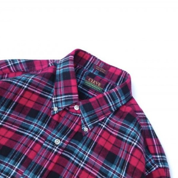 画像3: Deadstock 90's CLEVE (クリーブ) ライトフランネルシャツ D PLAID