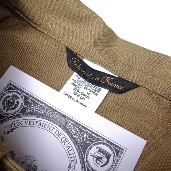 画像4: Le LABOUREUR (ルラブルール) VESTON LIN ベージュ