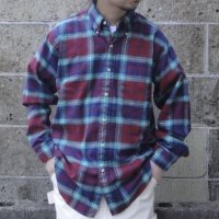 Deadstock 90's CLEVE (クリーブ) ライトフランネルシャツ A PLAID washed