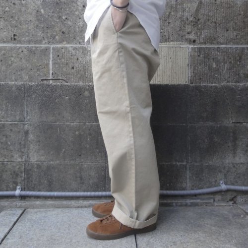 他の写真2: RICCARDO METHA (リカルドメッサ) 1TUCK WIDE TROUSERS ベージュ