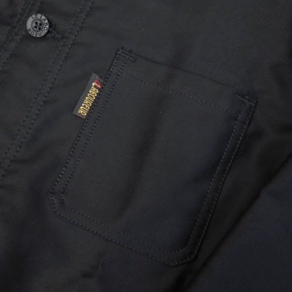 画像3: Le LABOUREUR (ルラブルール) VESTON MOLESKIN 100% COTTON ブラック