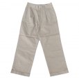 画像1: RICCARDO METHA (リカルドメッサ) 1TUCK WIDE TROUSERS ベージュ (1)