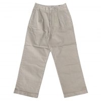 RICCARDO METHA (リカルドメッサ) 1TUCK WIDE TROUSERS ベージュ