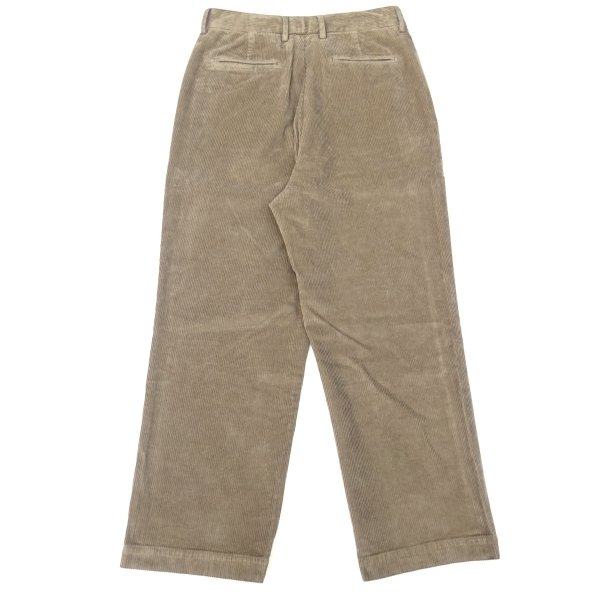 画像2: RICCARDO METHA (リカルドメッサ) 1TUCK WIDE PANTS CORDUROY カーキ