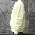 画像2: MADE BLANKS (メイドブランクス) VARSITY CREW NECK REACTIVE DYE イエロー (2)