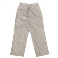 画像2: RICCARDO METHA (リカルドメッサ) 1TUCK WIDE TROUSERS ベージュ (2)
