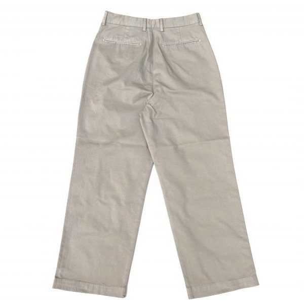 画像2: RICCARDO METHA (リカルドメッサ) 1TUCK WIDE TROUSERS ベージュ