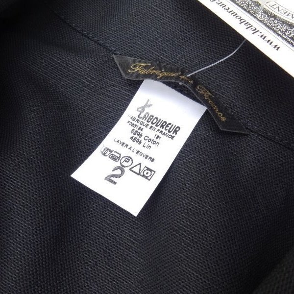 画像3: Le LABOUREUR (ルラブルール) VESTE DE SPORT LIN ブラック