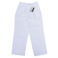 画像1: RICCARDO METHA (リカルドメッサ) 1TUCK WIDE PANTS DRAGON TWILL ホワイト (1)