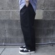 画像2: RICCARDO METHA (リカルドメッサ) 1TUCK WIDE TROUSERS ブラック (2)