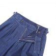 画像7: RICCARDO METHA (リカルドメッサ) 2TUCK BELTLESS TROUSERS デニム ウォッシュ