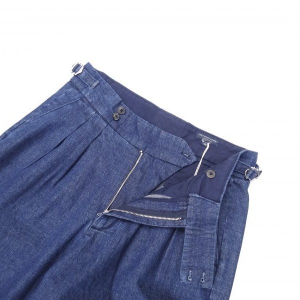 画像4: RICCARDO METHA (リカルドメッサ) 2TUCK BELTLESS TROUSERS デニム ウォッシュ