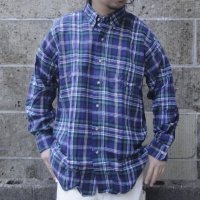 Deadstock 90's CLEVE (クリーブ) ライトフランネルシャツ B PLAID