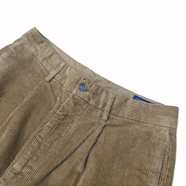 画像4: RICCARDO METHA (リカルドメッサ) 1TUCK WIDE PANTS CORDUROY カーキ