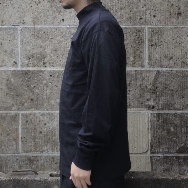 画像6: LIFEWEAR (ライフウェア) LONG SLEEVE MOCK NECK TEE ブラック