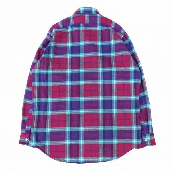 画像2: Deadstock 90's CLEVE (クリーブ) ライトフランネルシャツ A PLAID washed