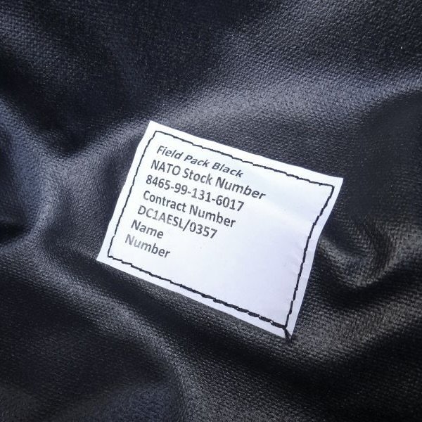画像7:  Deadstock 00’s UK ARMY イギリス軍 Field Pack ブラック