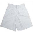 画像1: 80's ITALIAN WHITE GURKHA SHORTS ミントコンディション (1)