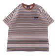 画像1: THOUSAND MILE (サウザンドマイル) SHORT SLEEVE T-SHIRT BORDER ブラウンボーダー (1)