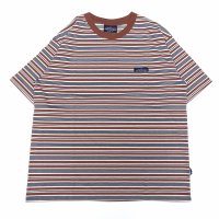 THOUSAND MILE (サウザンドマイル) SHORT SLEEVE T-SHIRT BORDER ブラウンボーダー
