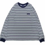 THOUSAND MILE (サウザンドマイル) LONG SLEEVE T-SHIRT BORDER グリーンボーダー