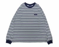 THOUSAND MILE (サウザンドマイル) LONG SLEEVE T-SHIRT BORDER グリーンボーダー
