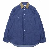 新入荷情報 SERO (セロ) LONG SLEEVE DOUBLE POCKET SHIRT DENIM&CORDUROY インディゴが入荷しました